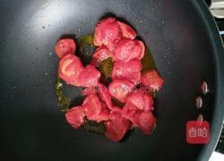 番茄炒腐竹的做法图解4