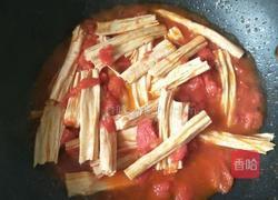 番茄炒腐竹的做法图解7
