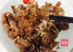 牛肉炒通菜梗的做法图解2