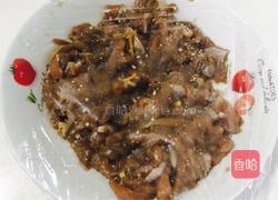 牛肉炒通菜梗的做法图解3
