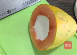 牛奶木瓜布丁的做法图解9