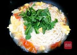 番茄鸡蛋青菜面的做法图解9