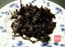 虾米白糖烤紫菜的做法图解1
