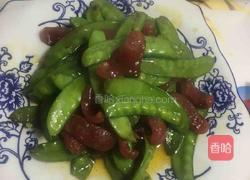 荷兰豆炒甜肠的做法图解8