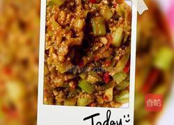 西芹榨菜肉沫的做法图解6