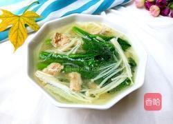 金针菇青菜瘦肉汤的做法图解9