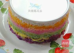 彩虹米蛋糕的做法图解15