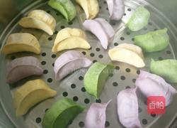 牛肉萝卜馅彩色蒸饺的做法图解14