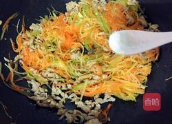 瘦肉炒三丝的做法图解9