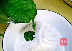 手擀菠菜面的做法图解2