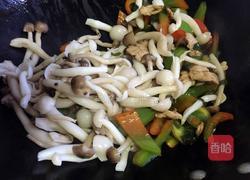 彩椒炒双菇的做法图解8