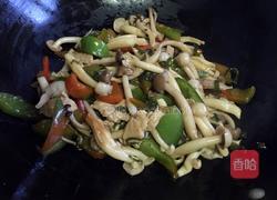 彩椒炒双菇的做法图解9