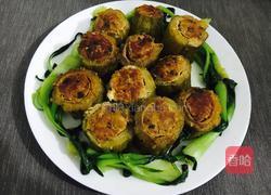 客家酿苦瓜的做法图解5