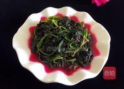 炒红苋菜的做法图解7