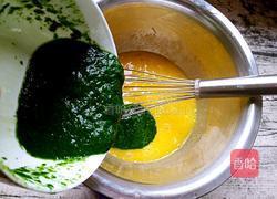 菠菜戚风蛋糕的做法图解4