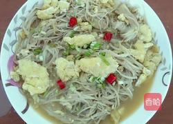 金针菇炒蛋的做法图解3