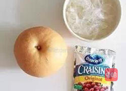 蔓越莓燕窝炖梨盅的做法图解1