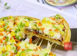 培根口蘑田园披萨的做法图解23