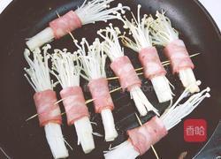 培根金针菇卷的做法图解3