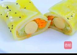 蔬果泥宝宝版煎饼果子的做法图解16