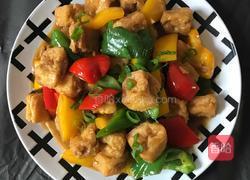 彩椒留豆腐泡的做法图解10