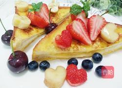 蜂蜜水果西多士的做法图解7