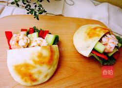 虾仁黄瓜口袋饼的做法图解6