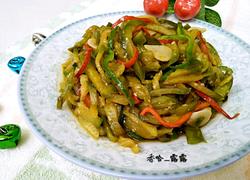 双椒炒青茄