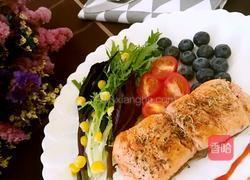 香煎法香三文鱼的做法图解4