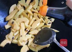 蒜粒豆豉炒南瓜的做法图解4