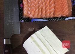 三文鱼豆腐拼盘的做法图解1