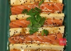 三文鱼豆腐拼盘的做法图解3