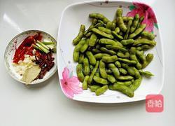 凉拌香辣毛豆的做法图解3