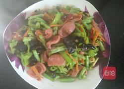 姜豆角炒火腿肠的做法图解7
