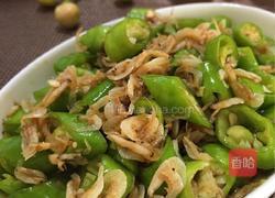 蚝油杭椒拌虾皮的做法图解8