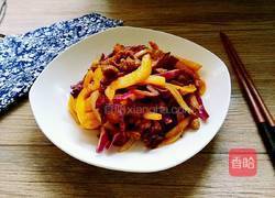 辣炒五彩肉丝的做法图解8