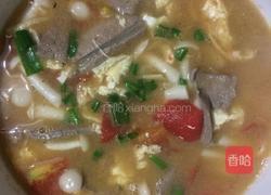 白玉菇猪肝番茄鸡蛋汤的做法图解10