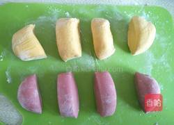 双色橄榄球馒头的做法图解2