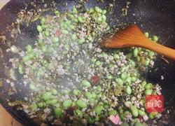 雪菜毛豆炒肉沫的做法图解12