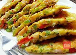 青椒虾煎蛋的做法图解8