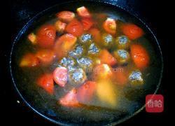 番茄丸子汤的做法图解5