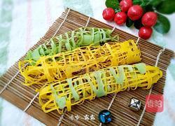 双色鸟巢鸡蛋饼的做法图解1