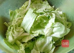 猪油渣炒卷心菜的做法图解1