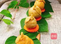 Illustration of how to make orange steamed buns 16