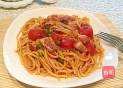 圣女果培根意大利面的做法图解16