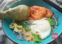 鸡汤蝴蝶面的做法图解7