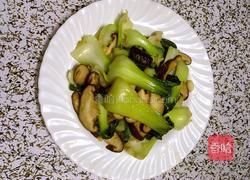 香菇炒上海青的做法图解5