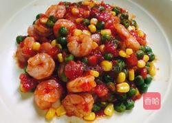 番茄杂蔬虾仁的做法图解8