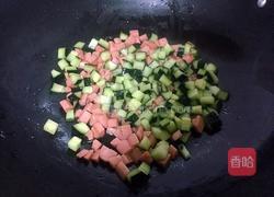 玉米炒火腿的做法图解4
