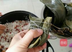 红豆花生糯米粽的做法图解9